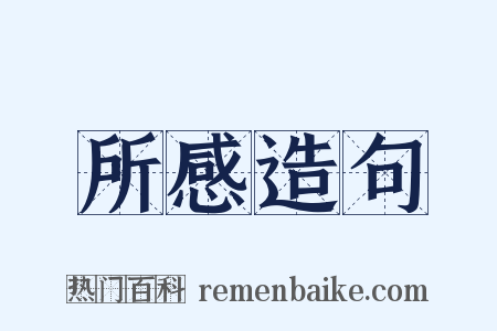 所感造句是什么意思的图片